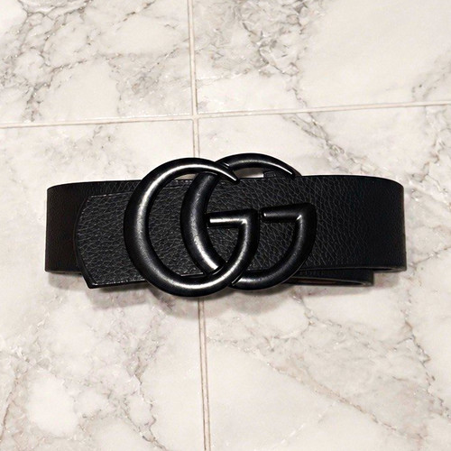 Damen leder gürtel schwarz - damen,