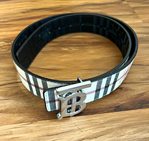 Leder gürtel kariert - gürtel,