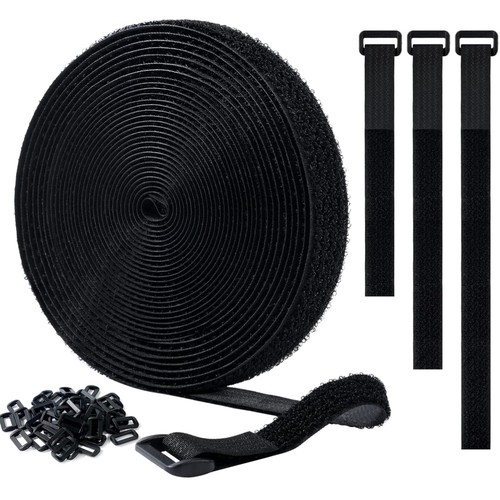 Klettband 10m schwarz mit - mit, 50